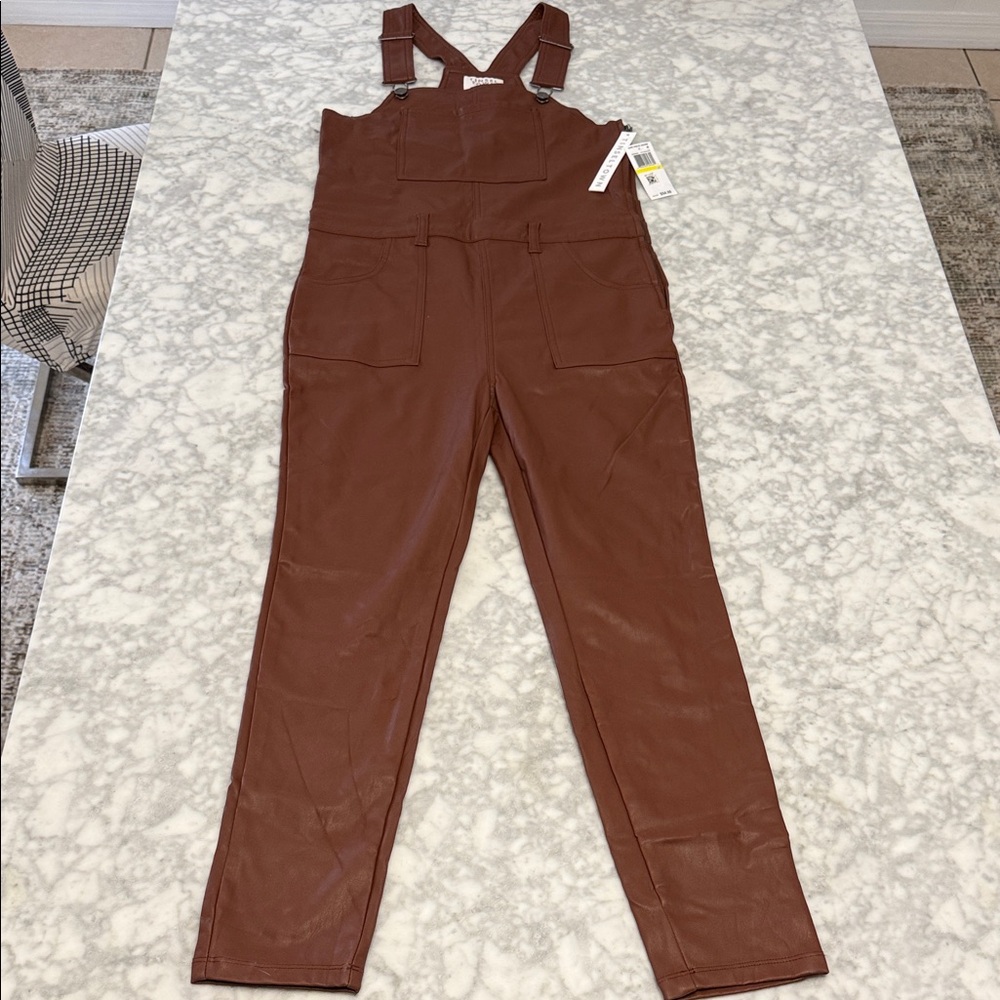 Tinseltown Chestnut Jumpsuit with Pockets
